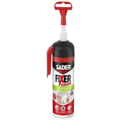Colle de fixation Sader - Fixer sans percer tous matériaux Couleur: TRANSPARENT - Conditionnement: 110GR