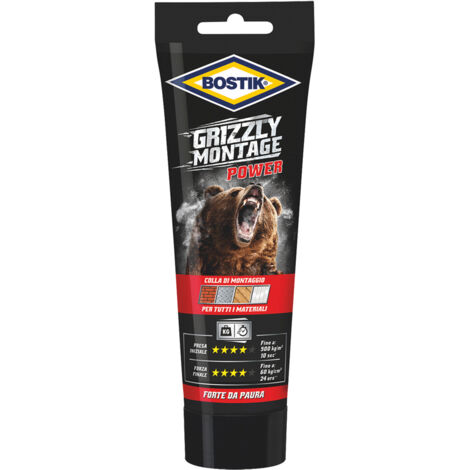 COLLE DE MONTAGE "GRIZZLY MONTAGE" BOSTIK 110 g - Blister