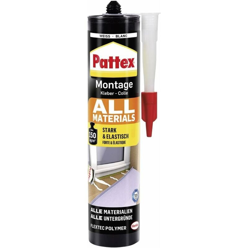 Pattex - Colle de montage All Materials PXA45 Couleur blanc 450 g