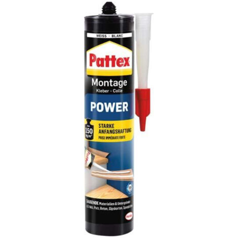 Colle de montage Pattex Power PXP37 Couleur blanc 370 g V689661