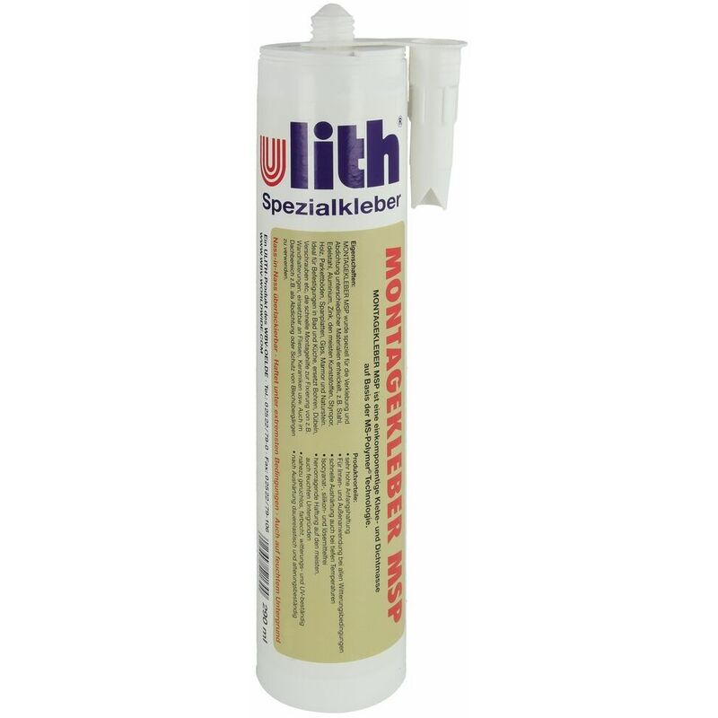 Le Sanitaire - Colle de montage Ulith MS-polymère blanc 290 ml cartouche
