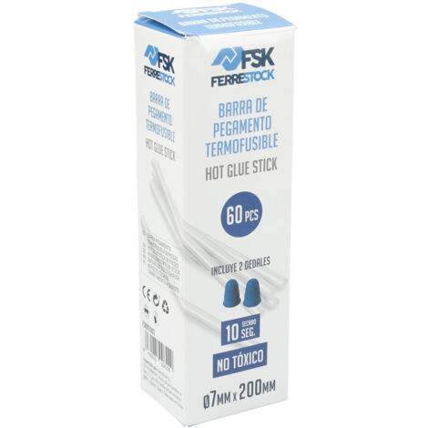Colle de stick Ferrestock Ø 7 mm Transparent (60 pièces)