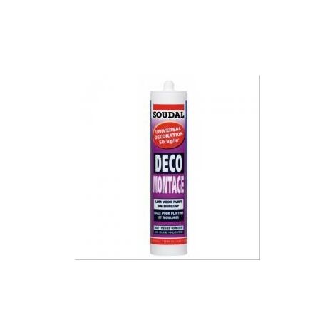 Colle Déco Montage Soudal - carton de 12 cartouches de 300ml