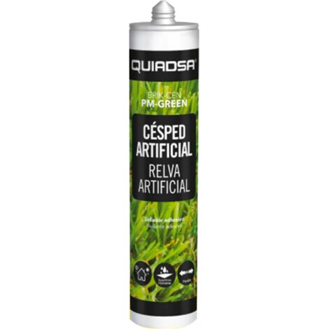 Colle élastique verte - spéciale étanchéité et joints de gazon synthétique, cartouche de 300 ml