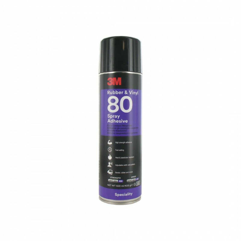 3M - Colle en aérosol Hi-Strength 80 rubber and vinyl