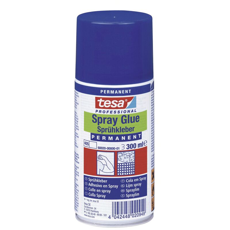Tesa - Colle en spray permanente 300ml 60020-00000-00 C07295
