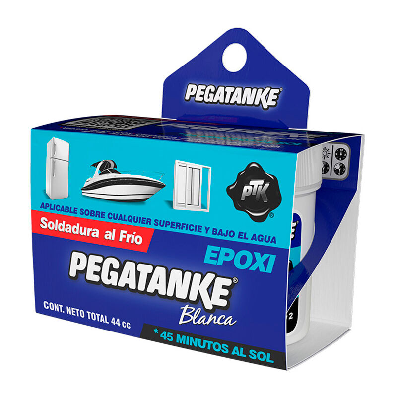 Pegatanke - Colle Epoxy Bi Composant Blanc 44GR - Blanc