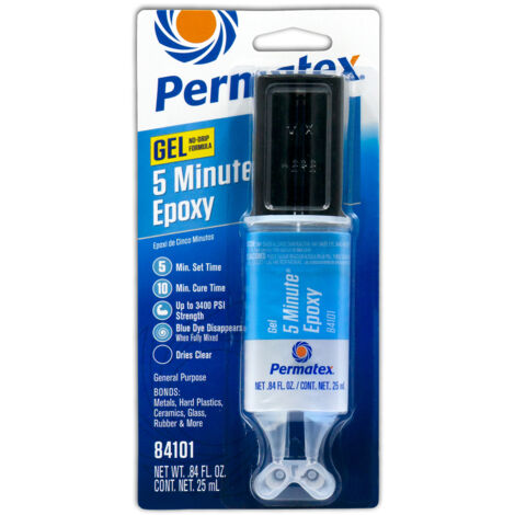 Colle époxy transparente 5 Min - 25ml PERMATEX