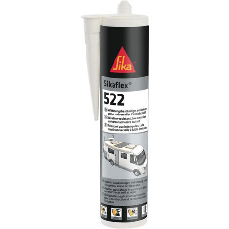 Colle et enduit d'étanchéité Sikaflex®-522 noir 300 ml SIKAFLEX (Par 12)