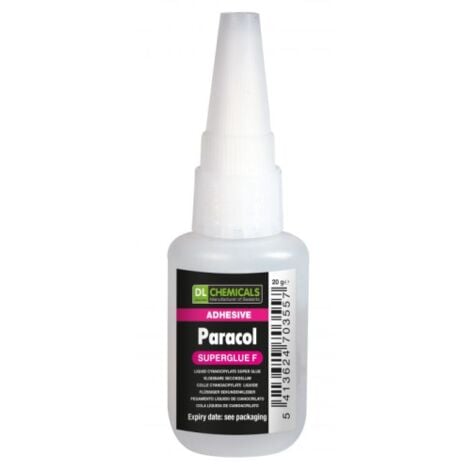 Colle éthyl-cyanoacrylate 20g PARACOL SUPERGLUE - WEISS Blanc