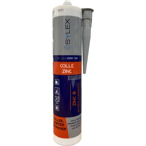 Colle fixation Zinc SW 290ml Couleur: RAL 7004 GRIS DE SECURITE
