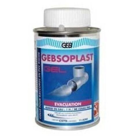 Colle gebsoplast gel pour tubes et raccords pvc rigide 250 Ml - GEB