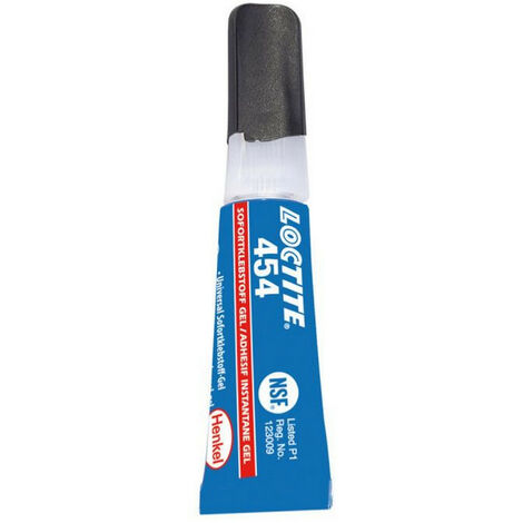 Colle gel, loctite 454 super glue, adhesif instantanee universel - 5g