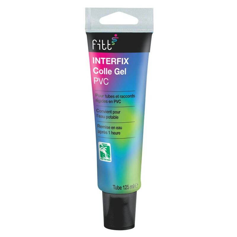 Fitt - Colle gel pvc Interfix en tube 125ml