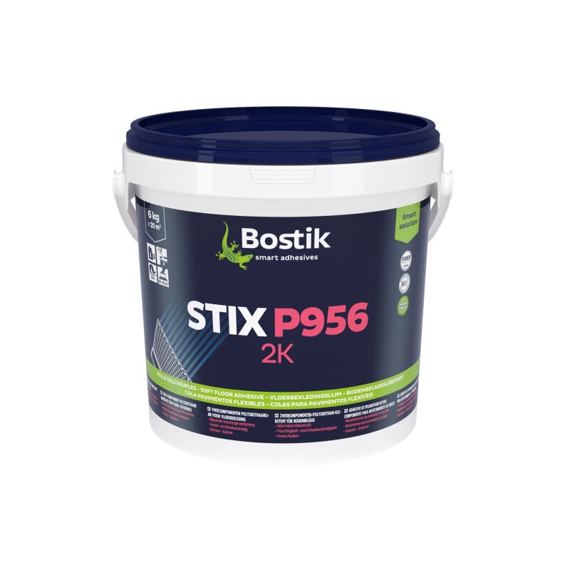 Décoweb - Colle haute performance bi-composants Bostik pour sols souples ou rigides - 6 kg