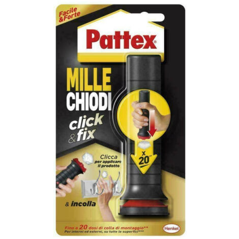 Colle Instantanée Pattex Millechiodi Click & Fix 30g Universel