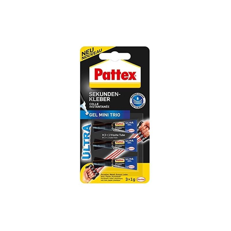 Pattex - gel minitrio colle instantanée 3 g, PSMG3 x 1