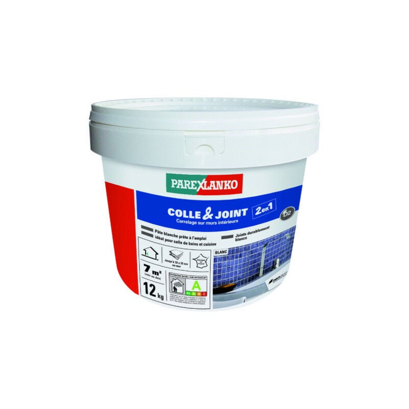 Colle-Joint 2en1 Parexlanko Blanc - 12kg - 03137