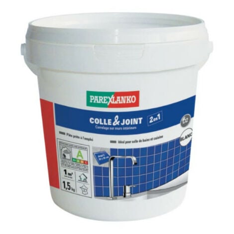 Colle carrelage séchage rapide pot plastique 1.5 kg - Manubricole