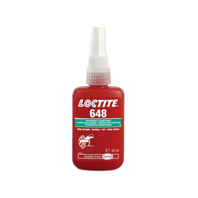 Colle anaérobie 648 pour fixations des assemblages - 50 ml - loctite