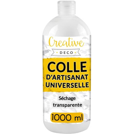 Colle Liquide Universelle PVA Non-Toxique Blanche 1L