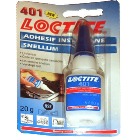 Loctite 401 Colle cyanoacrylate super glue alimentaire