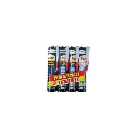 Colle fixation PRO 100 PATTEX - high tank - blanc - lot 3+1 - 798270