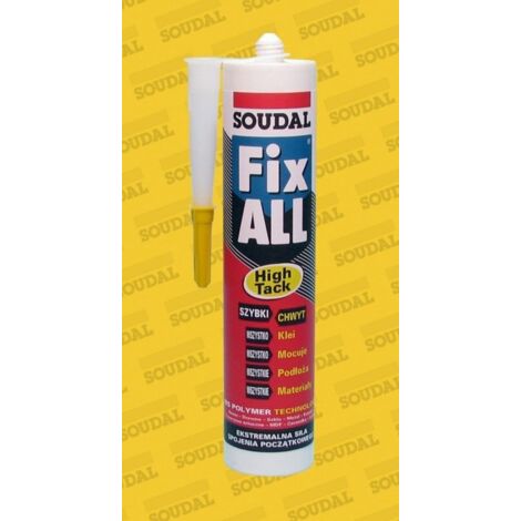Colle-mastic hybride Fix All High Tack 290 ml, blanc