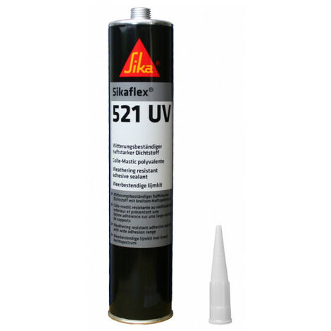 Colle mastic hybride SIKA Sikaflex 521 UV - Gris clair - 300ml