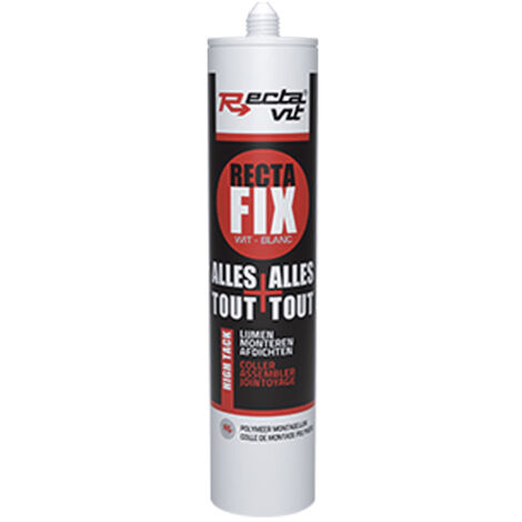 Colle mastic ms polymère rectafix - Couleur : Blanc - RECTAVIT