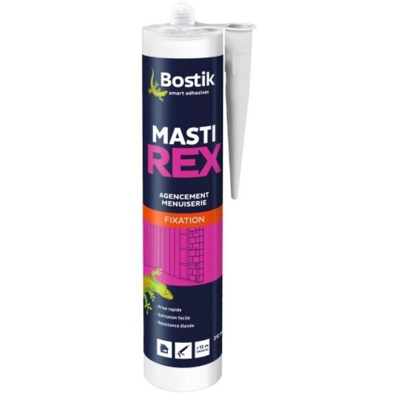 Bostik - Colle mastic néoprène Mastirex carton de 12 cartouches de 310 ml