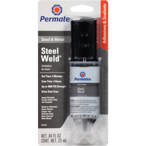 Colle métal liquide gris 4 min 25ml PERMATEX