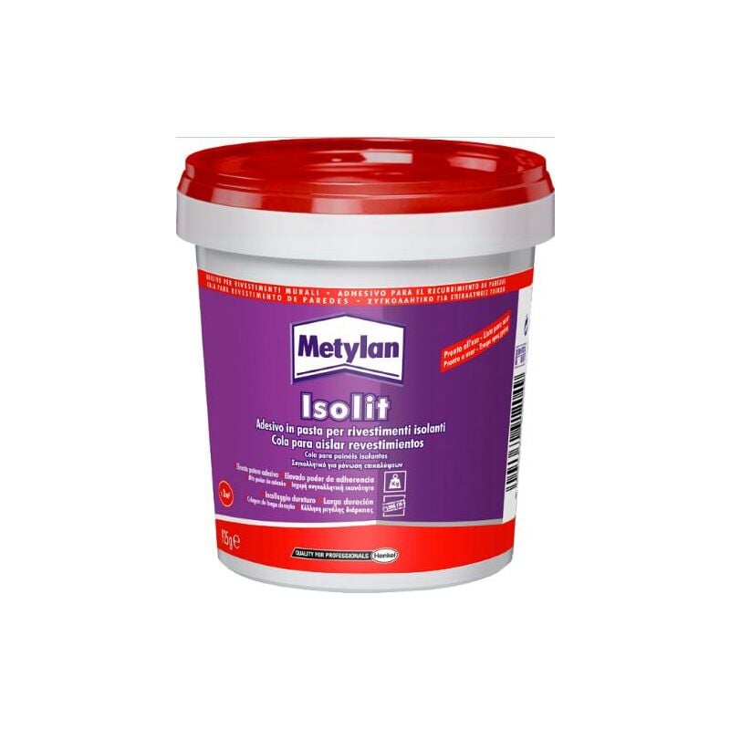 Henkel Metylan Isolit 925g : Colle adhésive pour polystyrène, liège, carrelage et céramique.