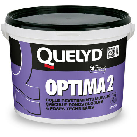 Colle Murale Blanche à Base De Résines Synthétique Pro Optima 2- 5kg - Quelyd