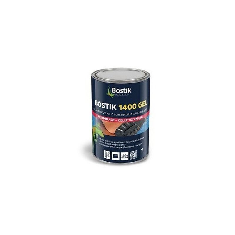 Bostik - Colle néoprène 1400 gel boîte 1L 30504072 - Noir