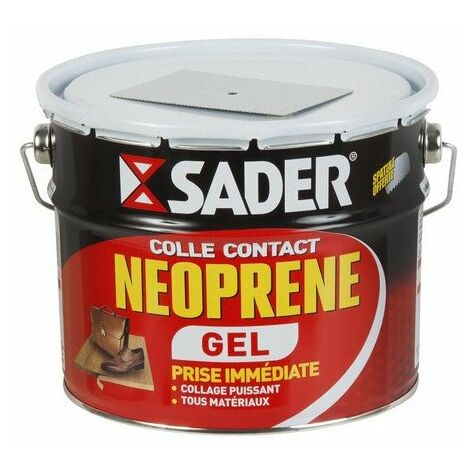Colle gel contact néoprène SADER - Prise immédiate - 2,5L - Espace Bricolage