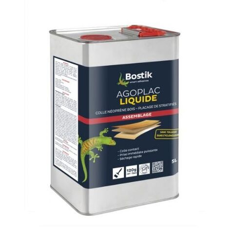 Colle néoprène liquide AGOPLAC 5L - BOSTIK - 30604660