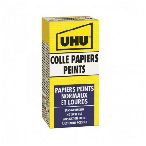 Colle amylacée pour papier peint 125g – Adhérence forte pour vinyles et intissés – Résiste à l'humidité – Facilement corrigible - Peint125g