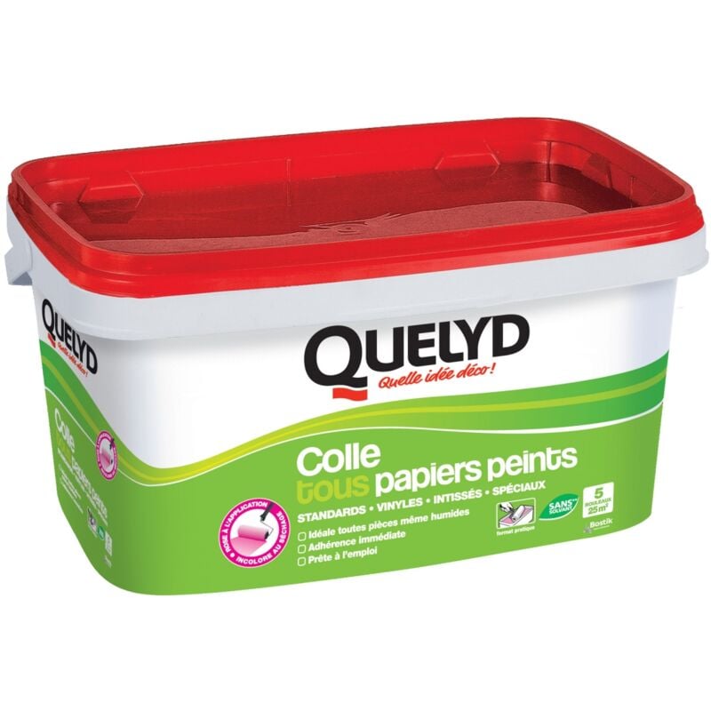 Quelyd - Colle tous papiers peints indicateur coloré 5kg
