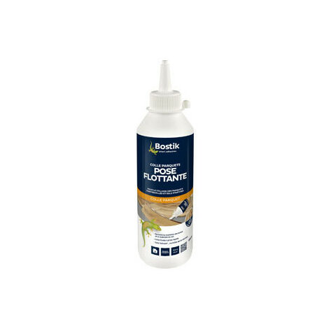 Bostik – Colle vinylique D3 pour parquet flottant 500g – Résistante à l'humidité – Prise rapide – Pour bois dur et stratifié