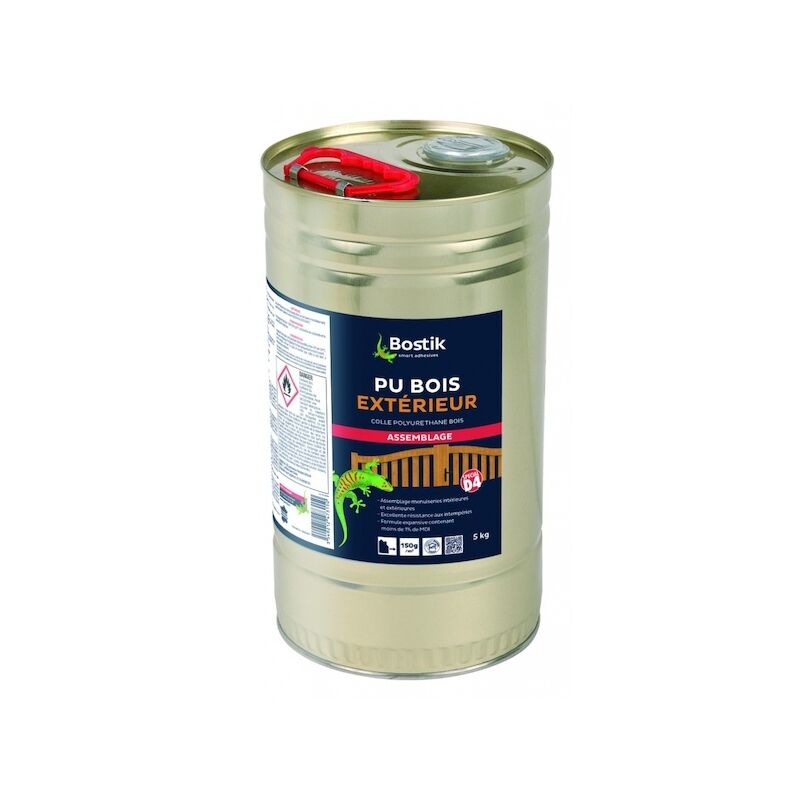 Bostik - Colle polyuréthane bois extérieur - fût 5 Kg