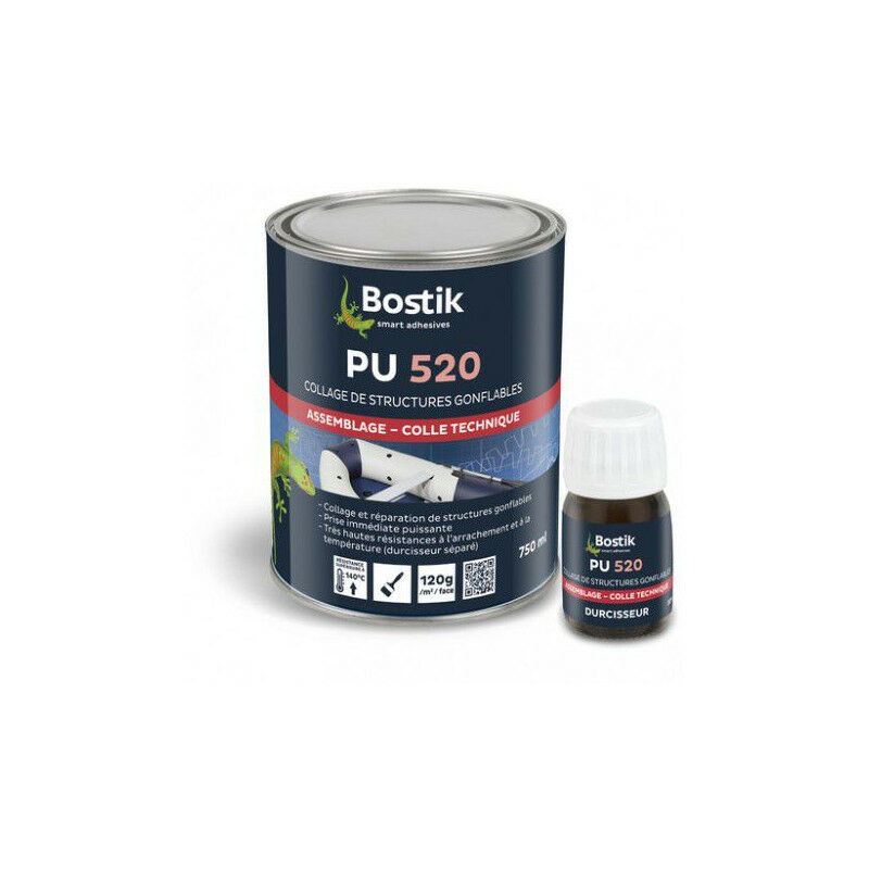 Bostik - Colle pu 520 + durcisseur 750 ml