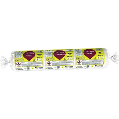 Colle pour la réalisation de joints d'étanchéités, Gris 400ml, base PU, Weberseal PU40,