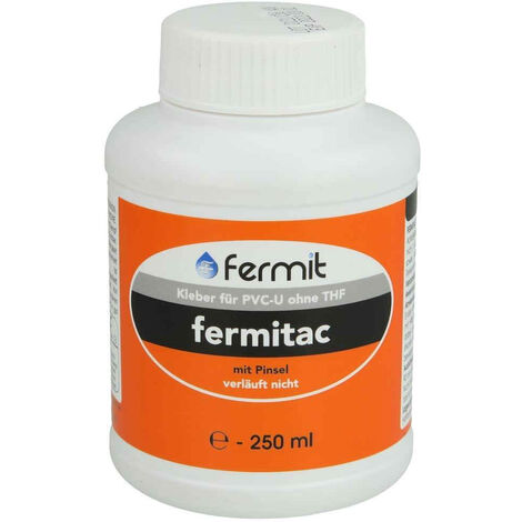 Colle PVC avec pinceau Fermitac PVC pression 250 ml