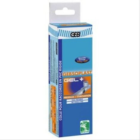 Colle PVC gel Gebsoplast plus spéciale pression 125ml GEB