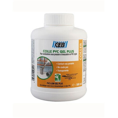 COLLE PVC GEL PLUS 500ML 504641 AVEC PINCEAU GEB