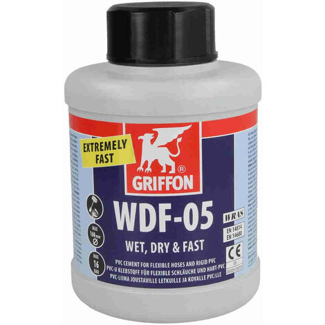 Colle PVC Griffon WDF-05 boîte 500 ml avec pinceau