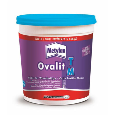 Colle renforcée textiles muraux et toiles de verre Ovalit  750g - METYLAN