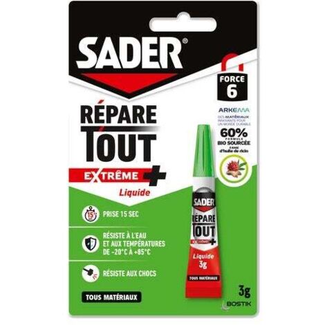 Colle répare tout extrême plus Sader 3g biosourcée
