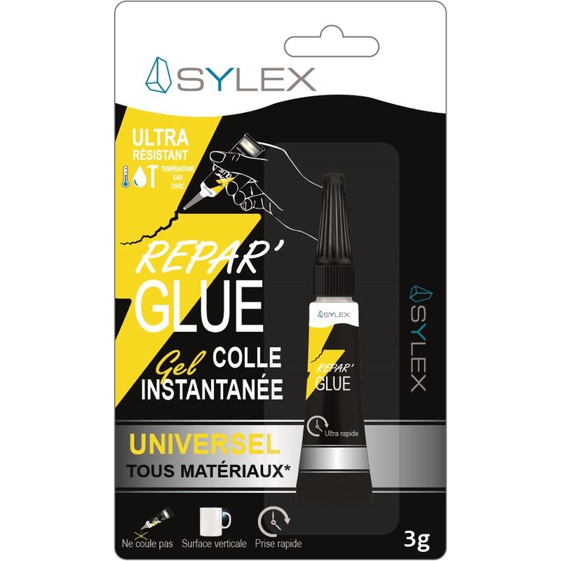 Sylex - Colle Répar'Glue gel 3g